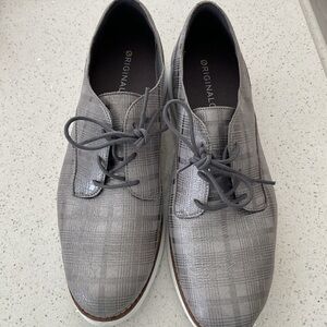 Cole Haan Gray Plaid Women's Oxfords 9